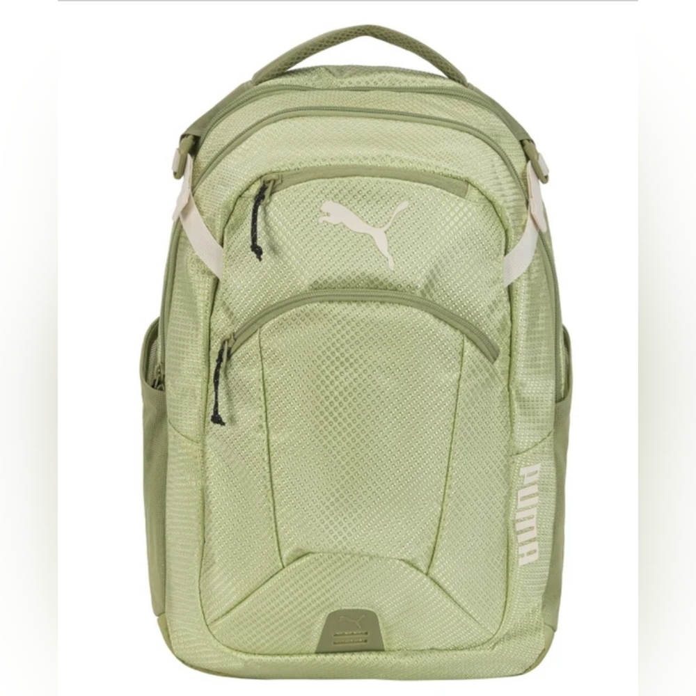 PUMA Challenger 2 Backpack Lightweight Comfortable Light Green School Work Trave